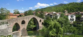 The village of Sant Joan de les Abadasses in Catalunya