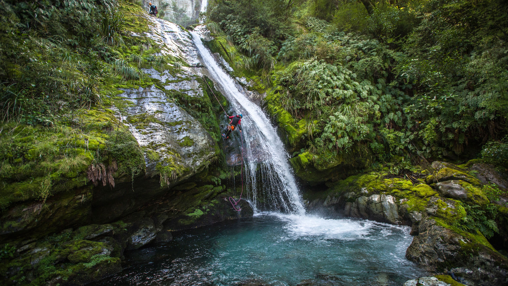 Canyoning and rappelling in New Zealand